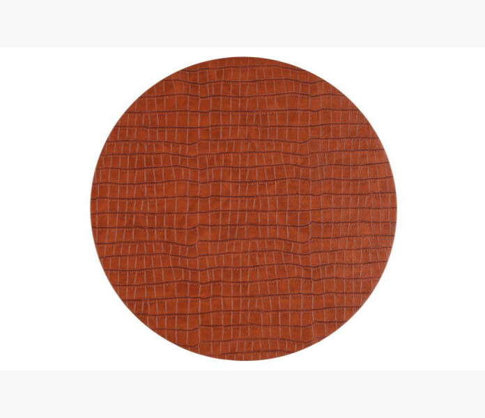 Bordstablett Croc brun rund 38cm plast image