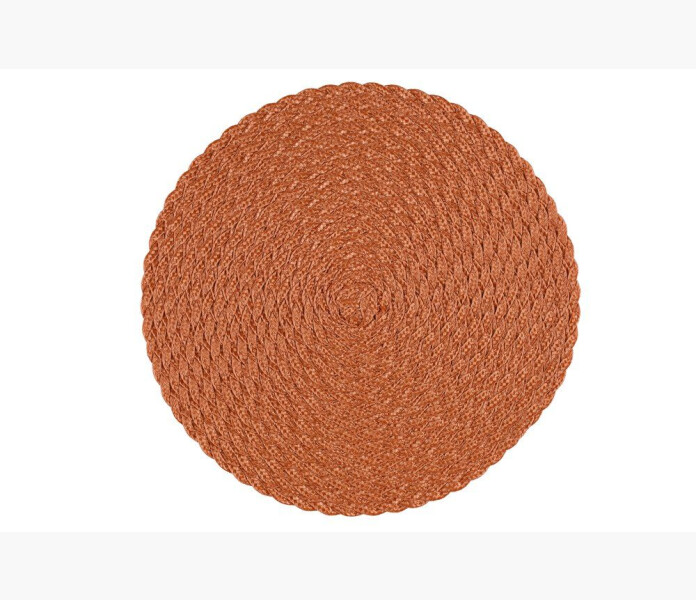 Bordstablett flatad rund 38cm terrakotta image