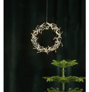 Star Trading Curly Wreath krans silver 30cm kuva