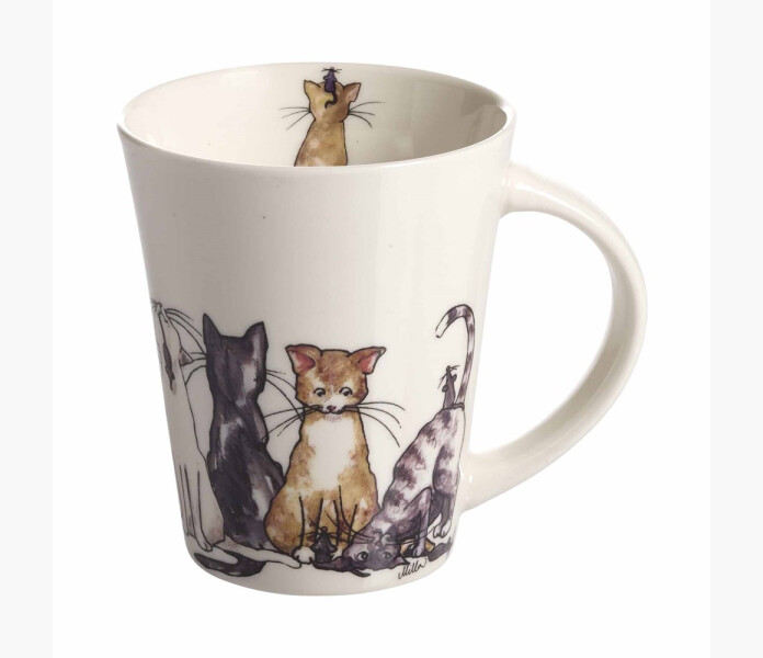 Naasgrandsgarden Mugg Katt sorterat H.11cm 30cl kuva