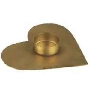 Stillenat ljushållare guld hjärta image