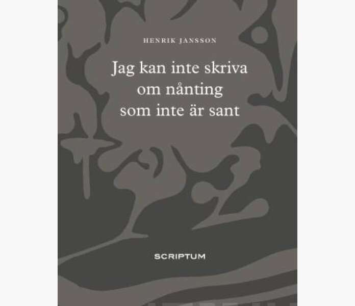 Jag kan inte skriva om nanting som inte ar sant image