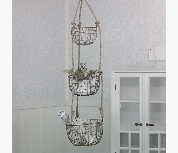 Korgar metall 3set hang antik massing26x126cm image