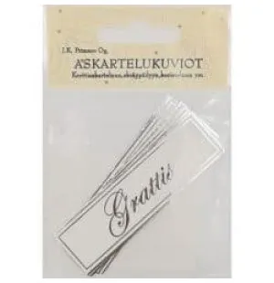 Hobbyfigurer Grattis i silver kuva