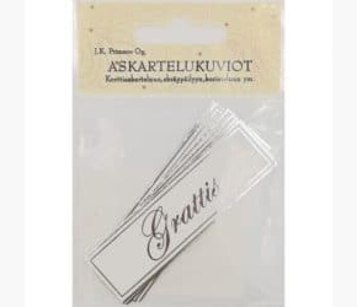 Hobbyfigurer Grattis i silver image