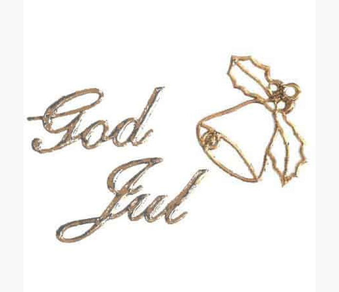 Klistermarken God Jul guld kuva