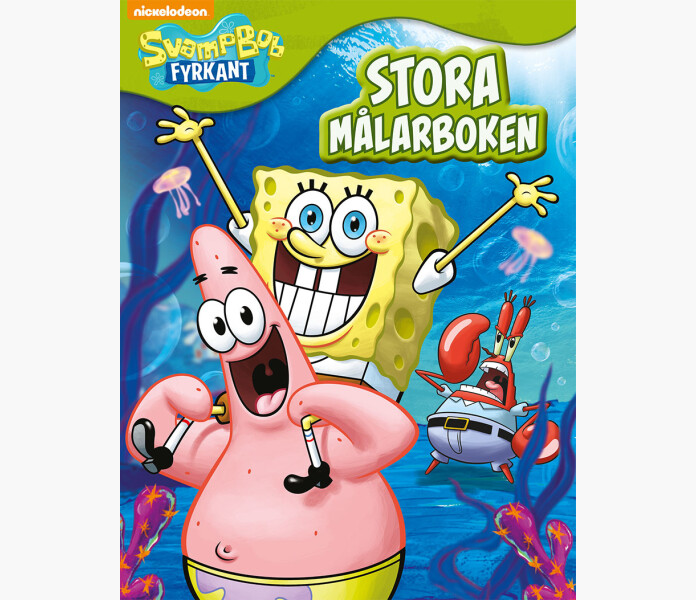 SvampBob Fyrkant Stora malarboken image