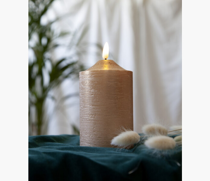 Star Trading flamme wax led ljus 15 cm guld  image
