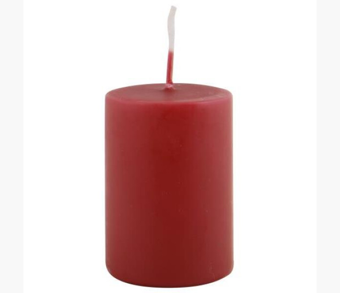 IB Laursen Blockljus morkrod 4x6cm image