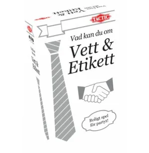 PARTYSPEL VAD KAN DU OM VETT OCH ETIKETT kuva