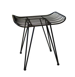 BÄNK METALL SVART kuva