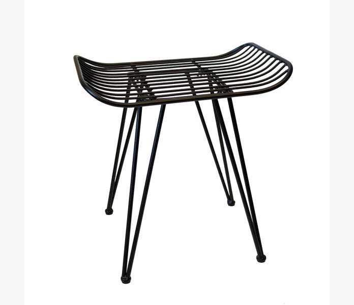 Bank i metall svart image