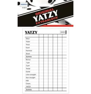 Extrablock till Yatzy image