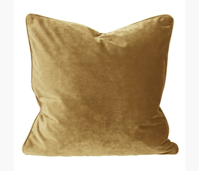 Kuddfodral Elise sammet 45x45cm Brun kuva