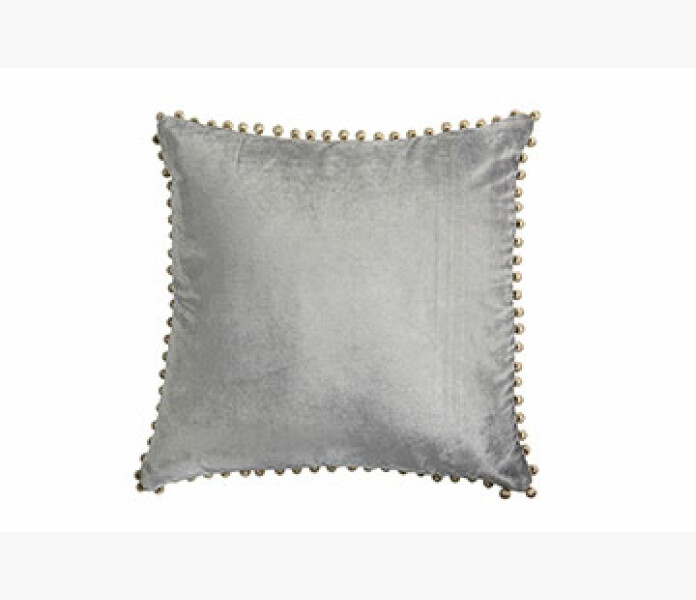 Kuddfodral Pom Pom ljus Gra kuva