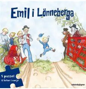 Emil i Lönneberga Pusselbok 5 pussel med 12 bita image