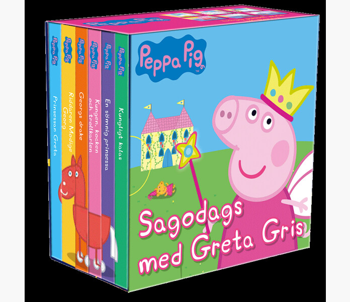 Sagodags med Greta Gris 6 sma bocker kuva