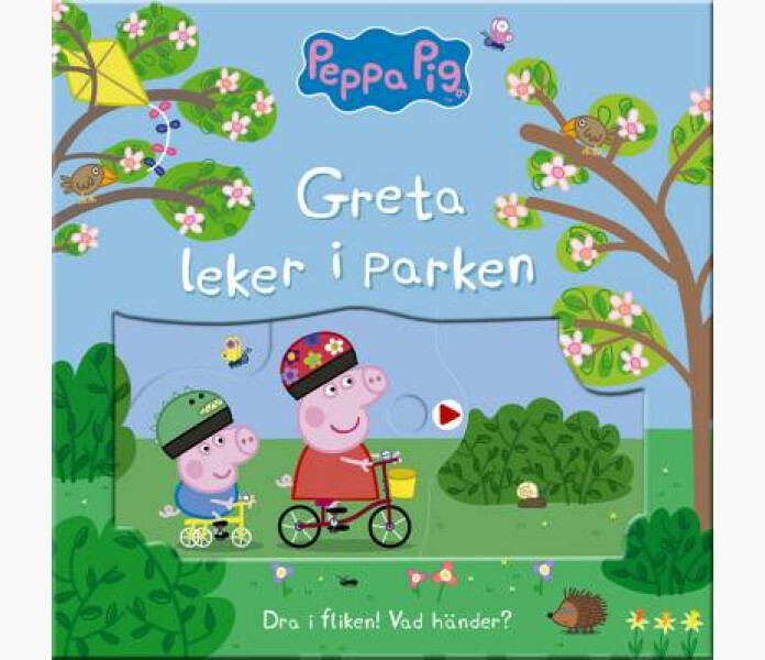 Greta leker i parken kuva
