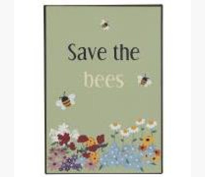 IB Laursen Skylt i metall Save the bees kuva