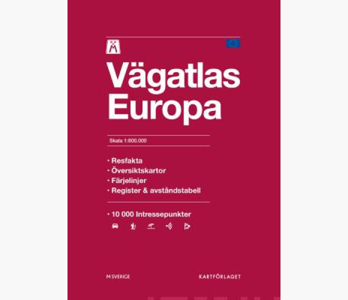 M Vagatlas Europa Skala 1 800000 2024 kuva