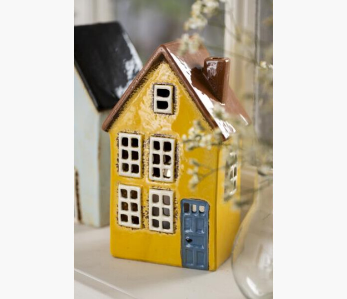 IbLaursen lykthus Nyhavn gult med bla dorr image