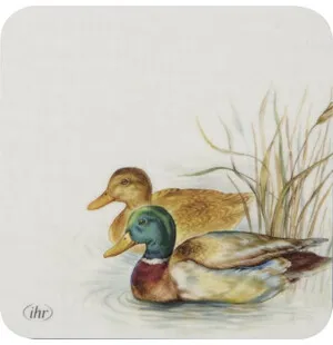 Ihr Glasunderlägg Hunted Ducks cream image