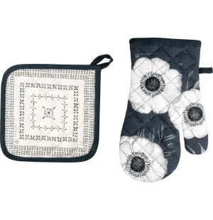 Ihr Grytlapp och -vante, Holly Flower image