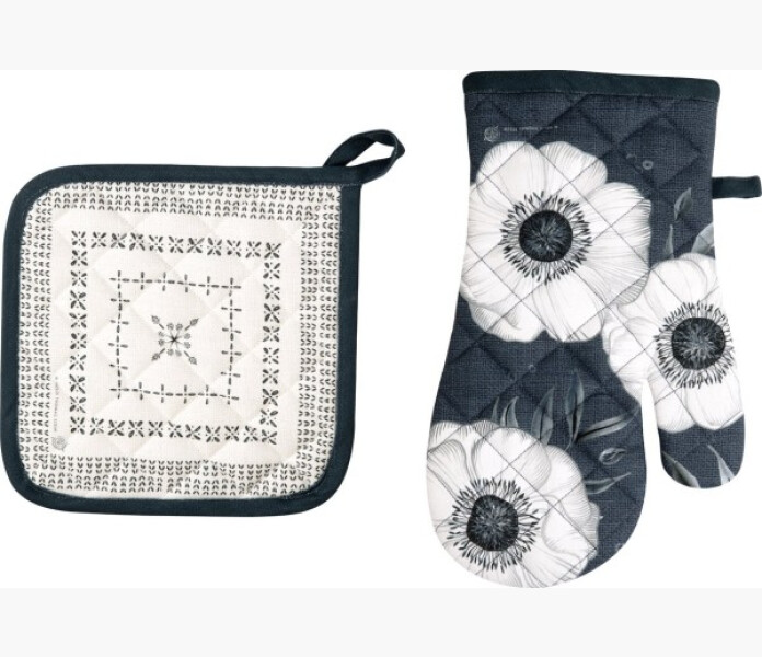 Ihr Grytlapp och vante Holly Flower kuva