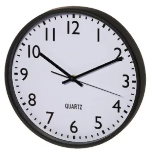 4Living Väggklocka svart 30cm image