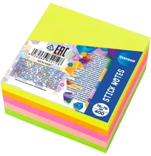 Post-it lappar 76x76mm 400st, neonfärger image