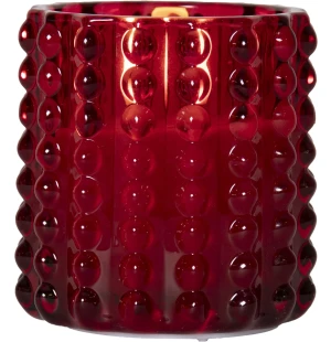 Flamme Dotty LED-ljus röd 9,5 cm kuva