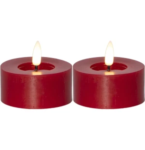 Flamme Flow LED tuikku 7cm punainen 2-pack kuva