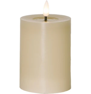 Flamme Flow LED-kynttilä 12,5 cm beige kuva