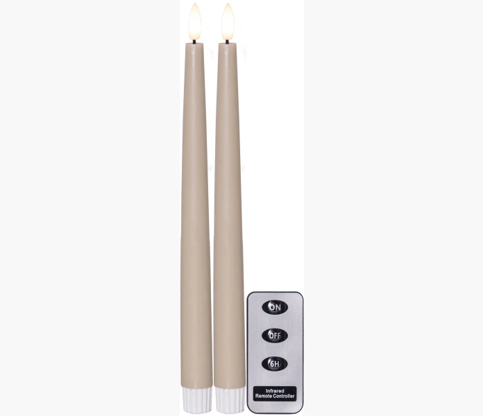 Flamme Slim LED antikljus 285 cm beige image