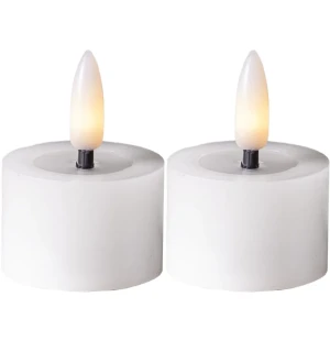 Flamme Flow led värmeljus 2st. vita kuva