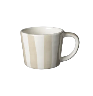Bruka Design Mugg Cappuccino ränder havre image