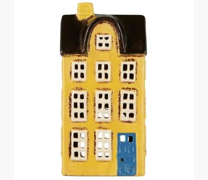 Ib Laursen lykthus Nyhavn gul med bla dorr image