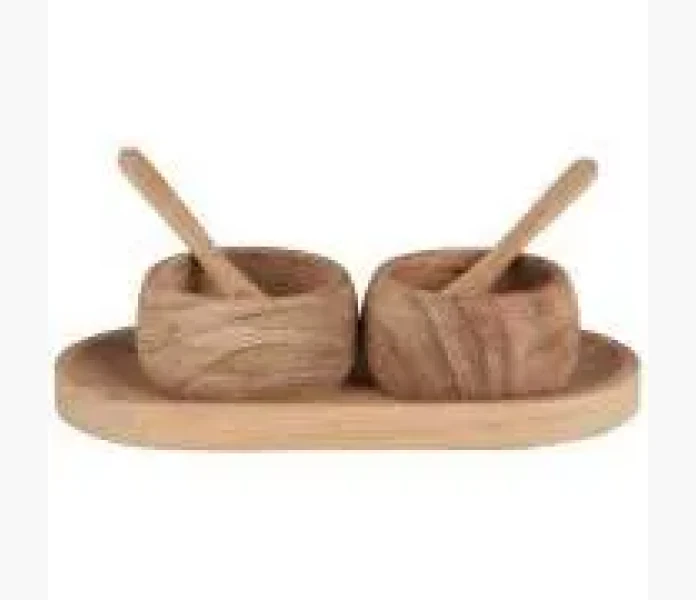 IB Laursen Bricka m  2 skalar och 2 skedar akacia image