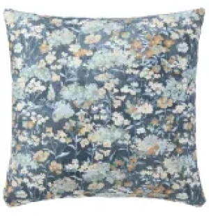 Svanefors Kuddfodral Äng blå 45x45cm kuva