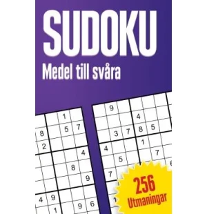 Sudoku, Medel till svåra, 256 utmaningar image