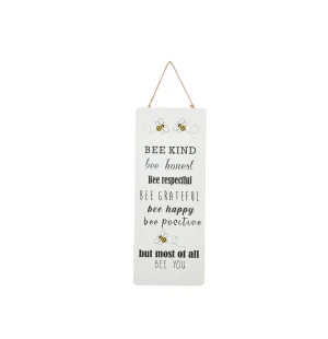 Tavla trä "be kind" 12x30cm kuva