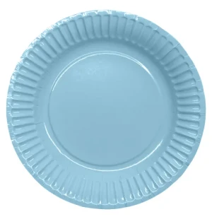 Pappersfat blå 8st 18cm image