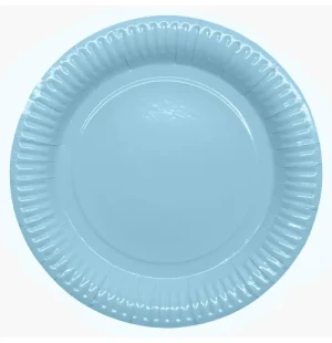 Pappersfat blå 8st 23cm image