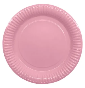 Pappersfat rosa 8st 23cm image