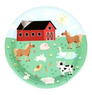 Pappersfat bondgård 8st image