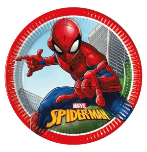 Pappersfat spiderman 8st 23cm image