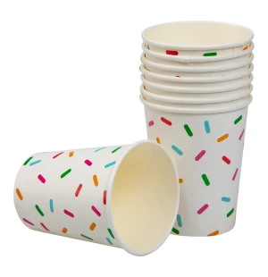 Pappersmugg 200ml 8st sprinkles image