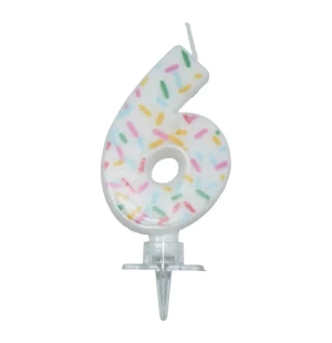 Tårtljus nr6 sprinkles image