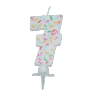 Tårtljus nr7 sprinkles image