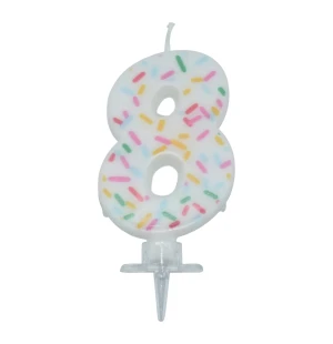 Tårtljus nr8 sprinkles image